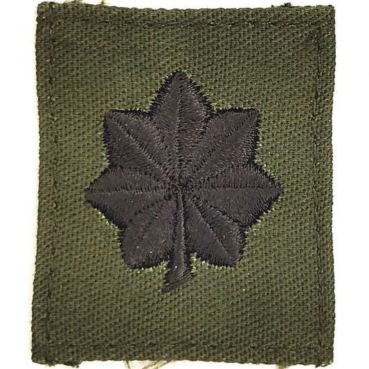 US Army Lieutenant Colonel LTC O‑5 Rank Patch ODG Black TE 1‑1/2" × 1‑3/4"