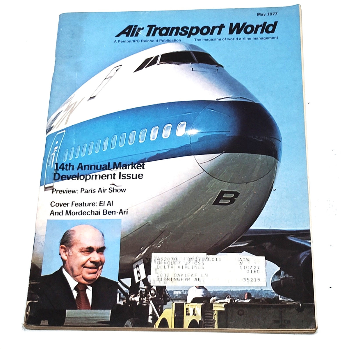 Air Transport World Magazine May 1977 - 14th Annual Market Development Aviation