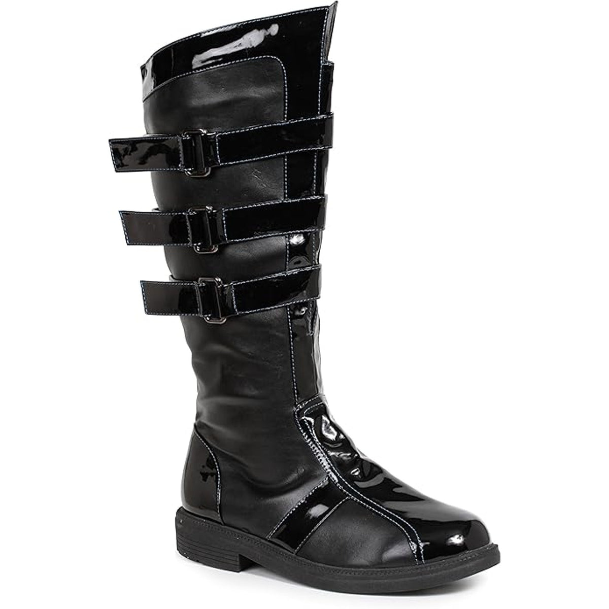 Ellie Shoes 1031 Darth 3-Buckle Men’s Boots – Black, LG (12/13), Knee-High Costume Footwear