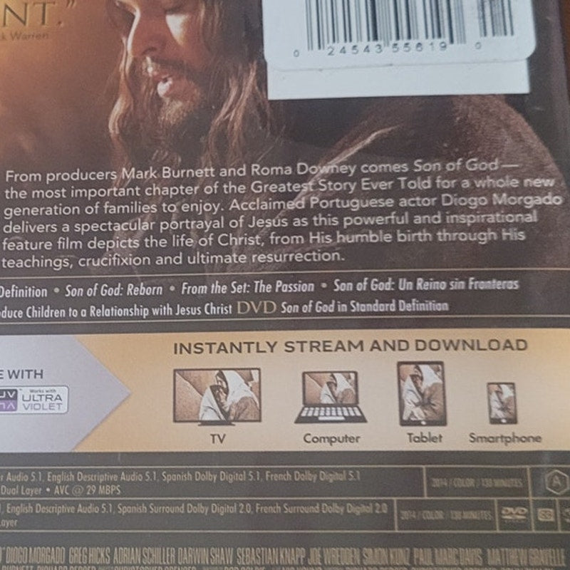 Son of God Blu-ray DVD Faith-Based Drama Jesus Life Crucifixion Biblical 2014