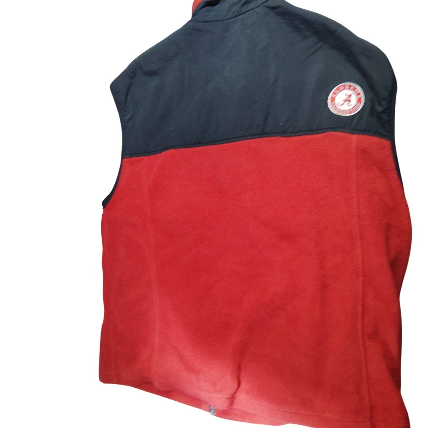 Vintage Columbia Sportswear University of Alabama Fleece Vest XL – Crimson & Black, Iconic “A” Logo