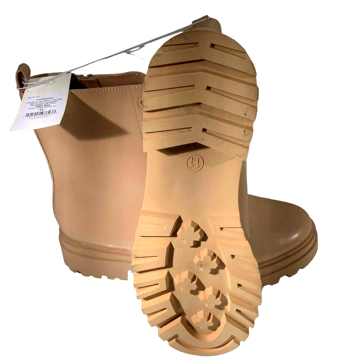 Women's Bridget Combat Boots - a New Day Tan 11, NWT