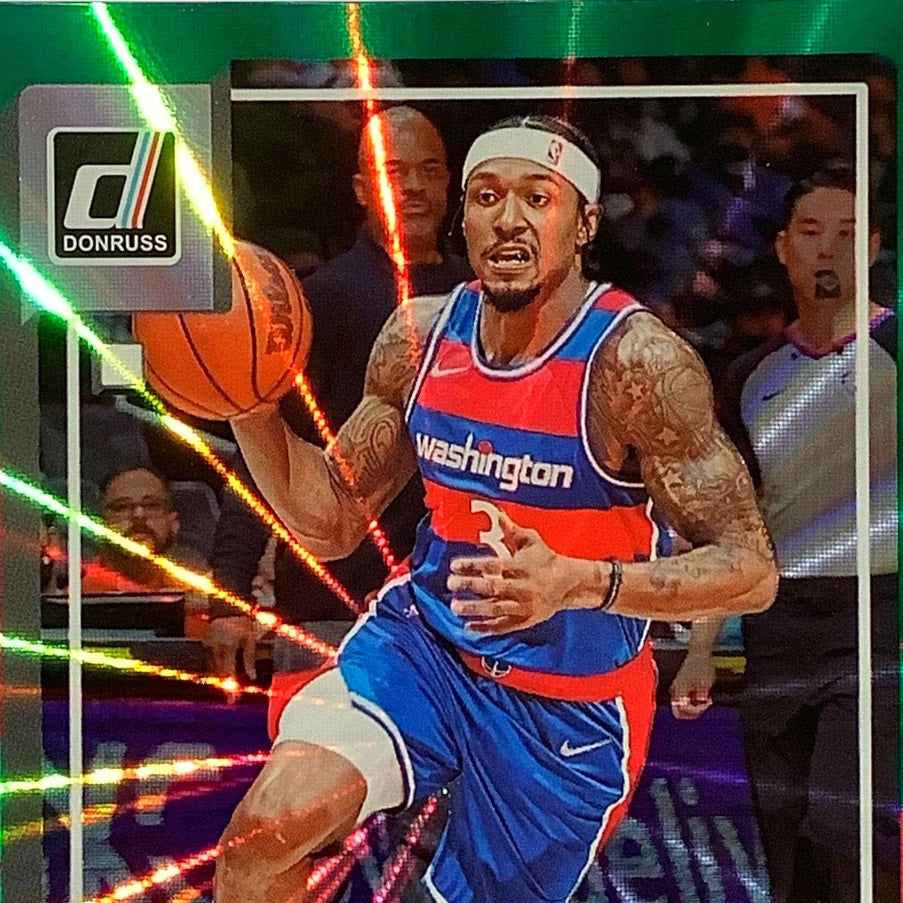 Bradley Beal -Green Sunburst Washington Wizards, #83, 2022-23 NBA Panini-Donruss