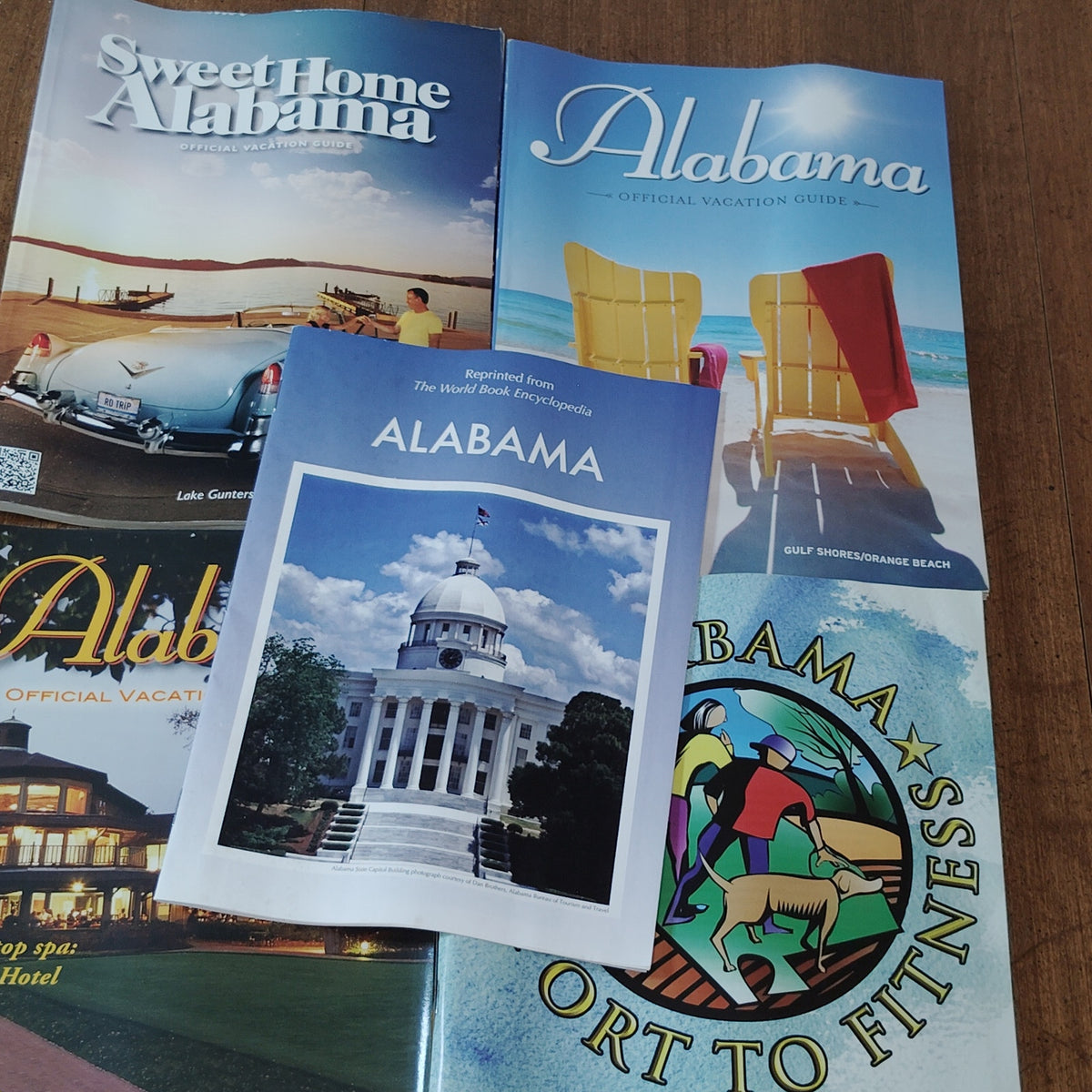 Vintage Alabama Travel Ephemera Lot - 2008-2012 Vacation Guides & More