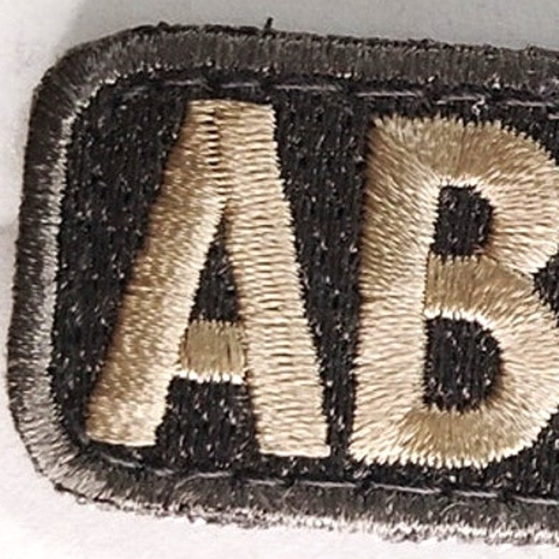AB POS Blood Type Tactical Patch 2" × 1" Hook Back, Embroidered