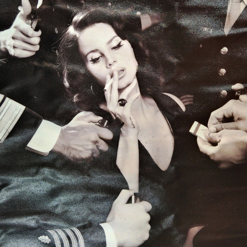 Lana Del Rey Canvas Art Print – Music Poster, 16x24" Unframed, Wall Décor