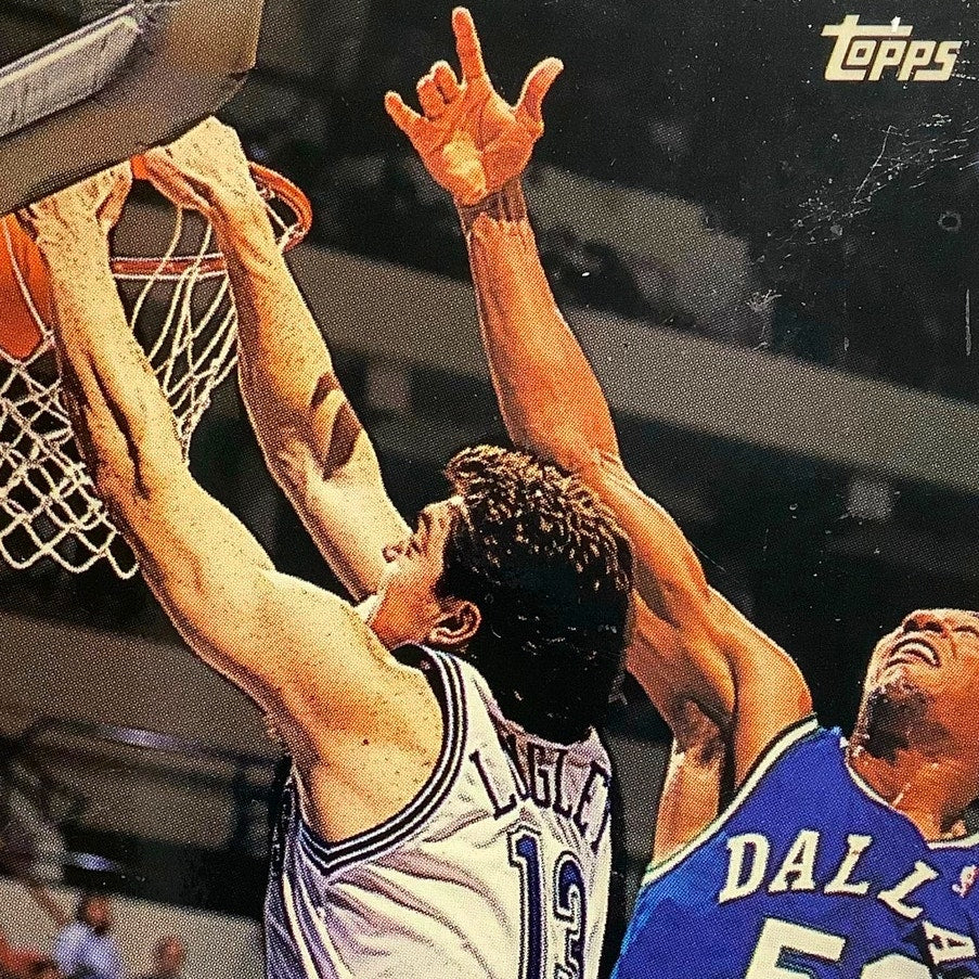 Luc Langley, Minnesota Timberwolves, 1993 Topps Collector's Card 290, EXC