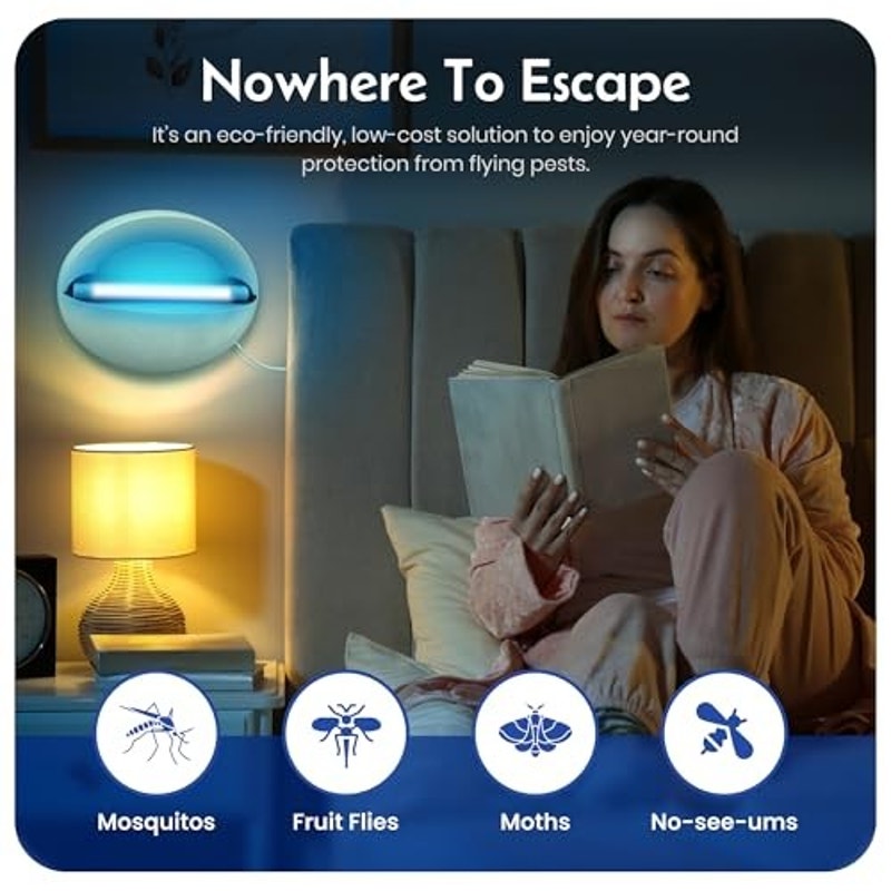Indoor Fly Trap, Wall‑Mounted Bug Catcher Fruit Flies, Gnats, Mosquitoes & Moths