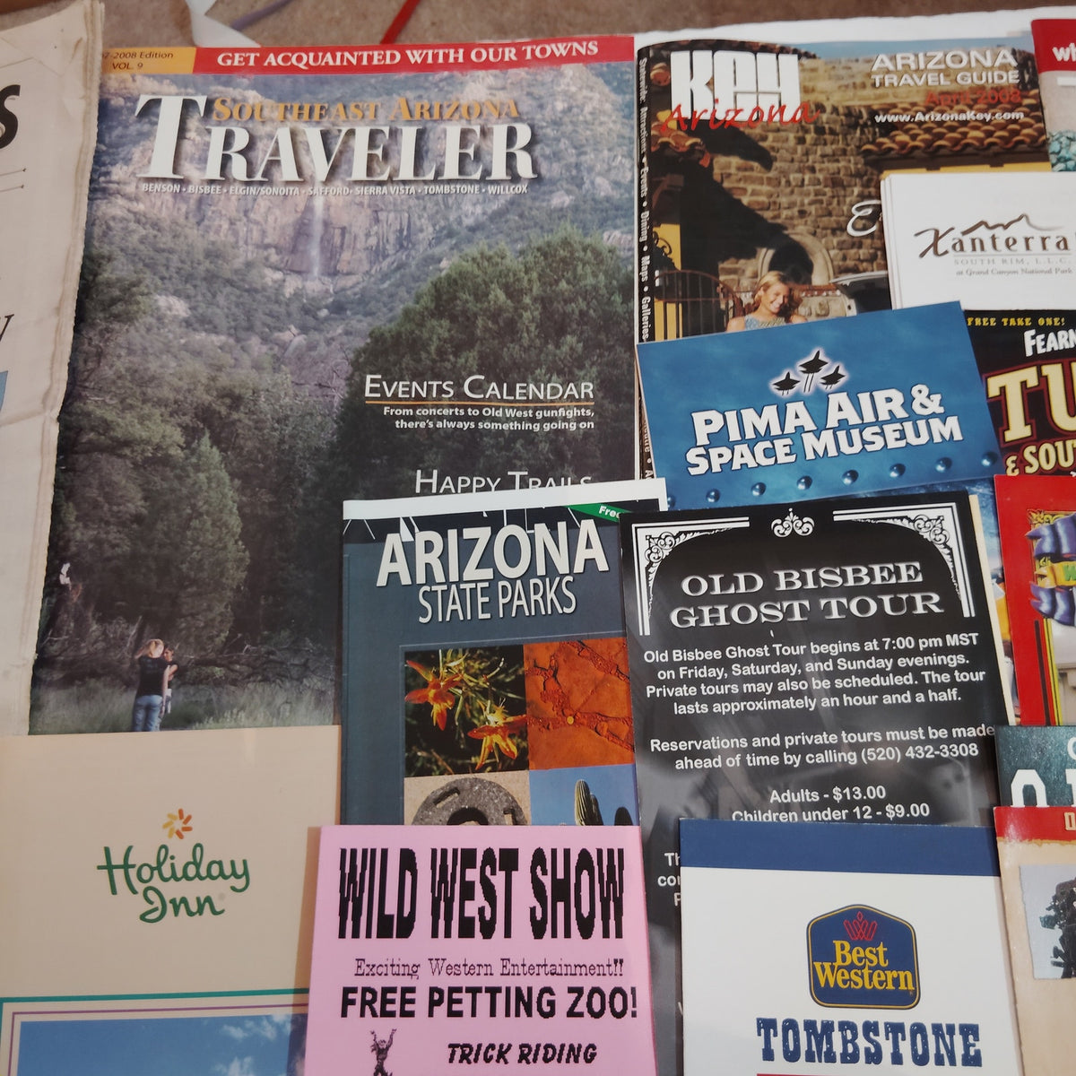 Vintage Grand Canyon AZ Tourist Brochures Ephemera Lot - Arizona Collectible