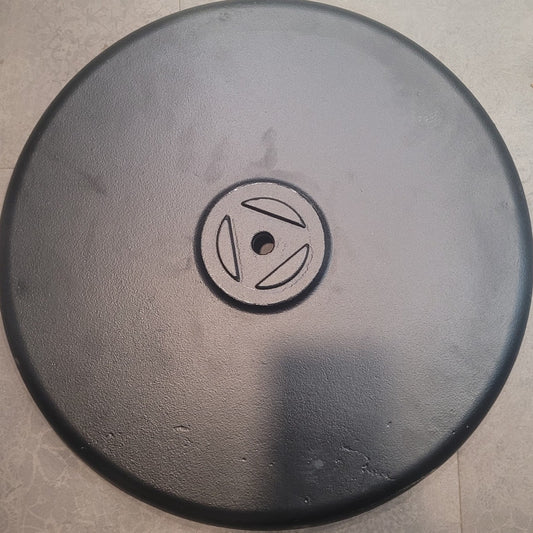 Soro Essentials 18" Round Cast Iron Table Base, Black, Commercial Grade