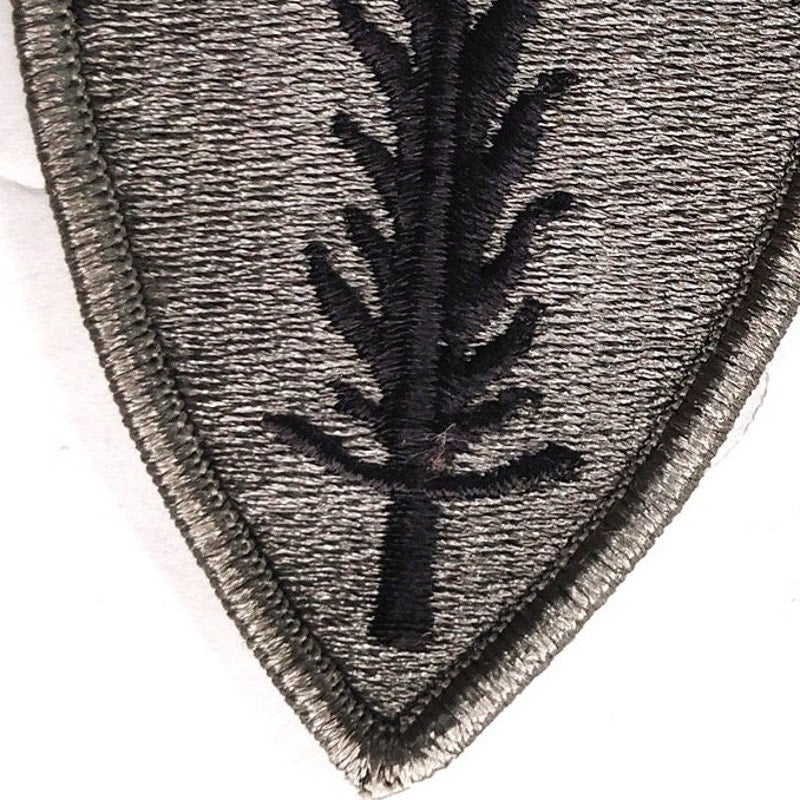 US Army Europe and Africa Embroidered Patch Subdued 3‑1/4" × 2‑1/2" Hook Back