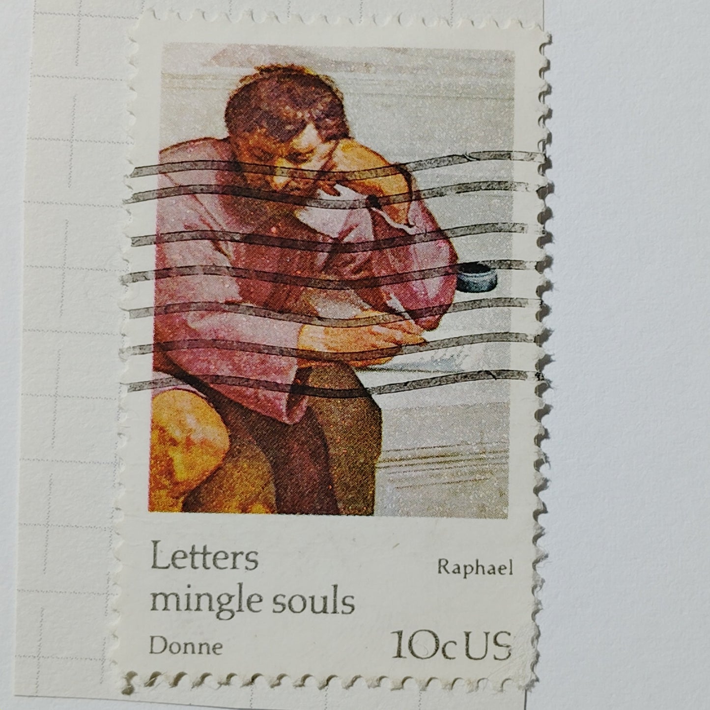 1974 US Postage Stamp Scott #1530 10c Raphael School of Athens Used Canceled