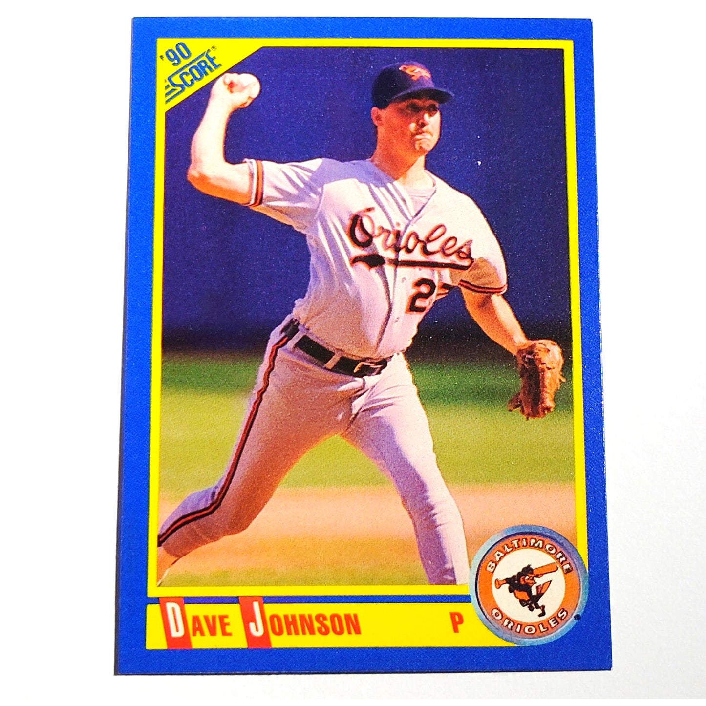 1990 Score Dave Johnson #528 Baltimore Orioles Pitcher MLB Baseball EX