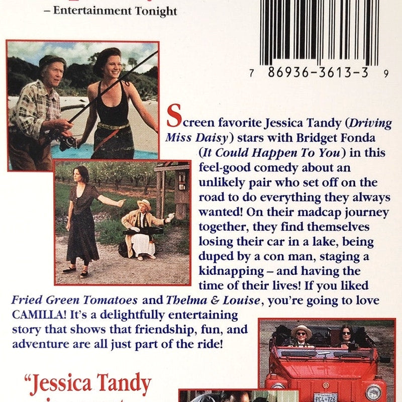 Camilla VHS 1994 Jessica Tandy Bridget Fonda Deepa Mehta Comedy Drama Disney