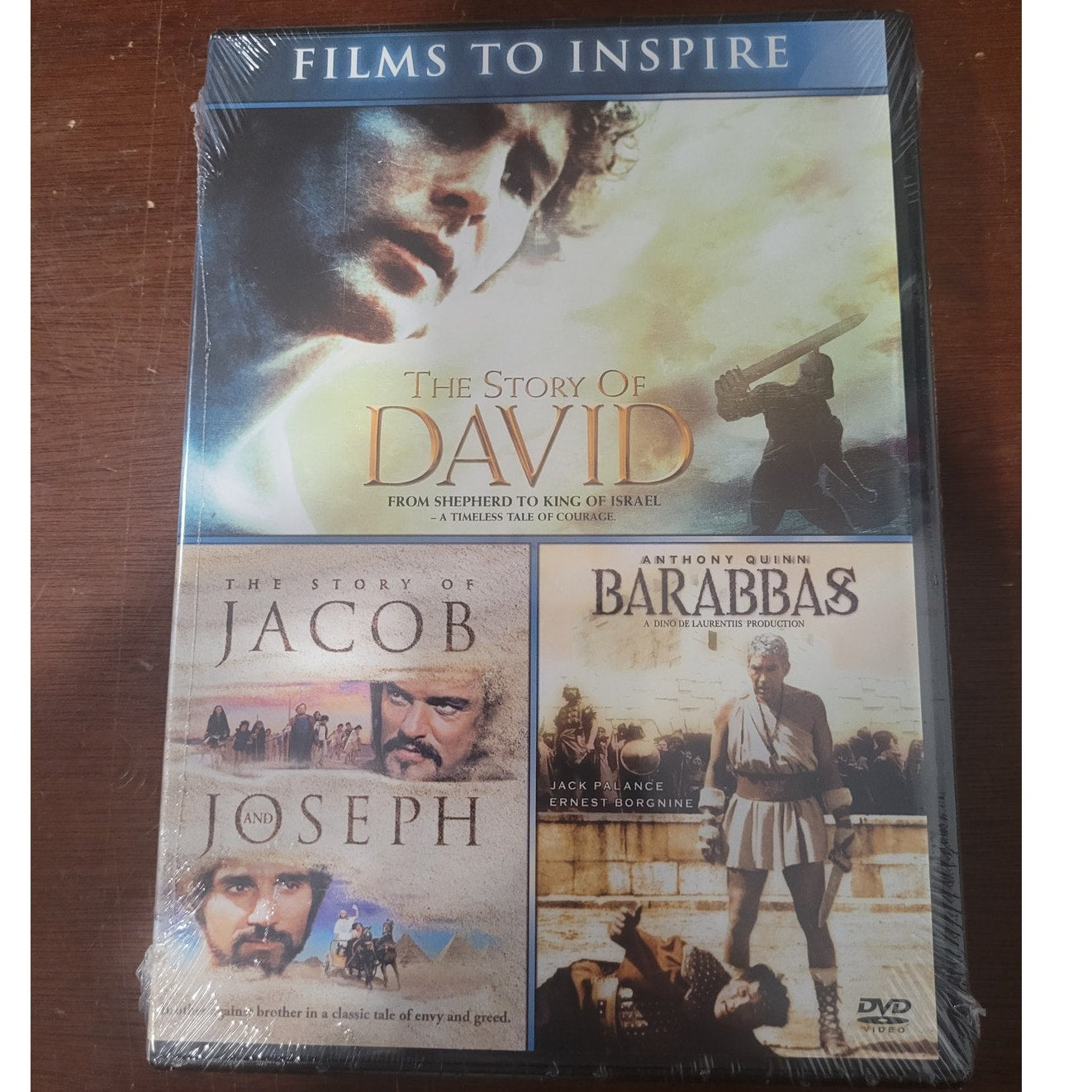 3 Movies - Barabbas Story of David Story of Jacob and Joseph DVD Biblical Drama