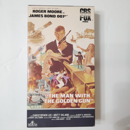 The Man With the Golden Gun VHS 1984 Roger Moore James Bond Action