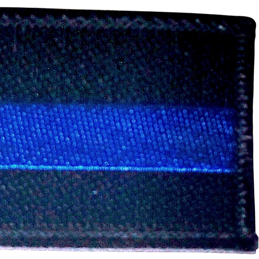 Thin Blue Line Law Enforcement Support Tactical Patch Hook Backing 3" x 2"