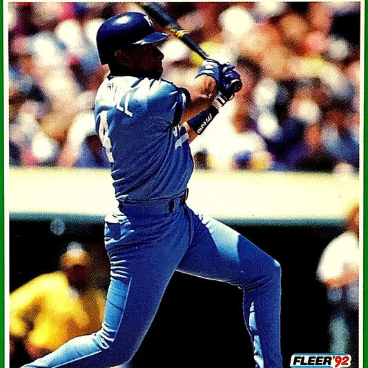 1992 Fleer Team Leaders Card #18 of 20, Danny Tartabull, Kansas City Royals, NM+