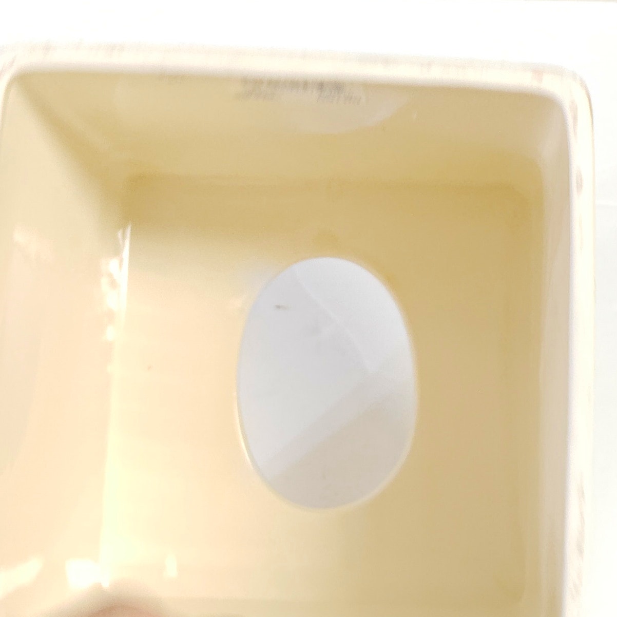 VTG Vohann California Victorian Floral Ceramic Tissue Box Cover 6" Cube