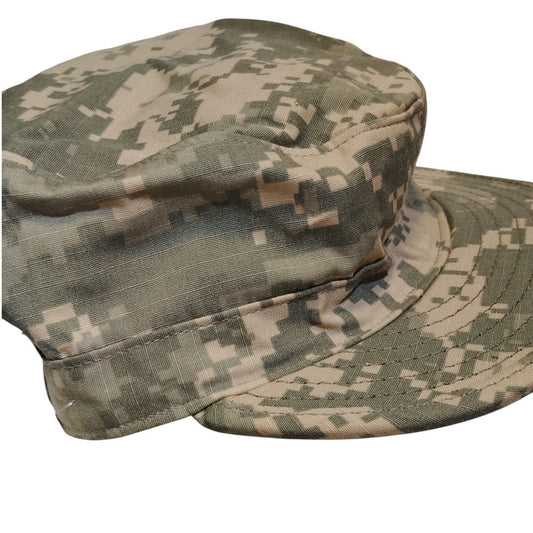 Digital ACU Camo Patrol Cap, Size 7-1/4, Ripstop, Bernard Cap Co., EUC
