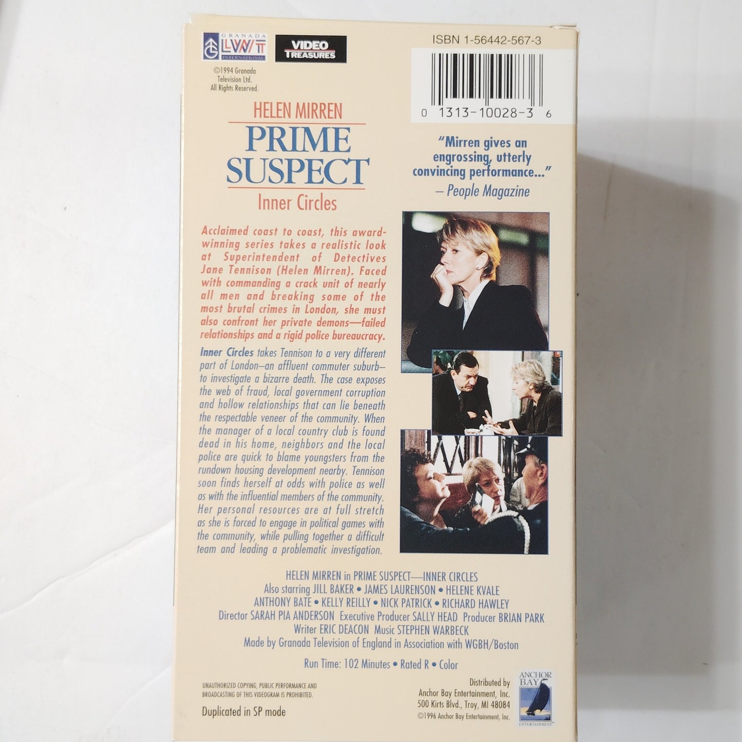 Prime Suspect Series 4 VHS Box Set 1997 Helen Mirren Crime Drama