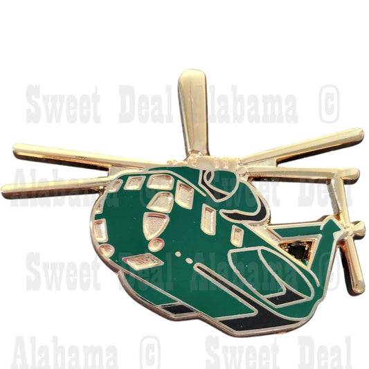 Sea Stallion CH-53 Helicopter Collector Hat, Lapel, Brooch Pin 1-3/4"W x 1-1/4"H