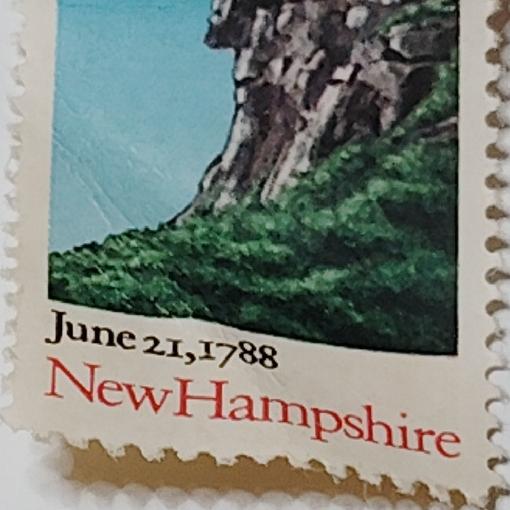 1988 New Hampshire Bicentenary Statehood 25 Cent US Postage Stamp USPS