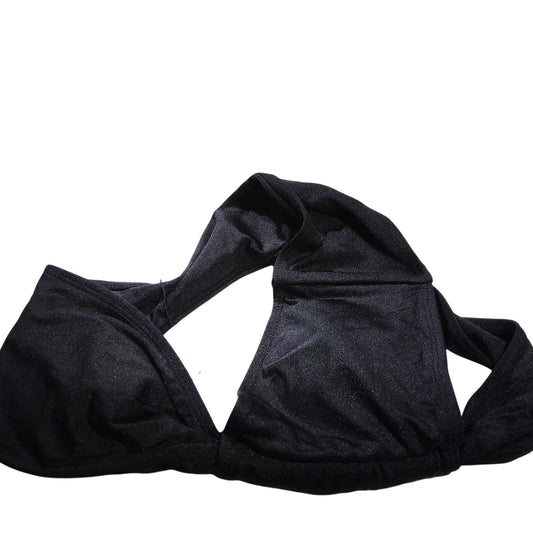 ZAFUL Women’s One‑Shoulder Bikini Top – Black – Medium (6) – NWT