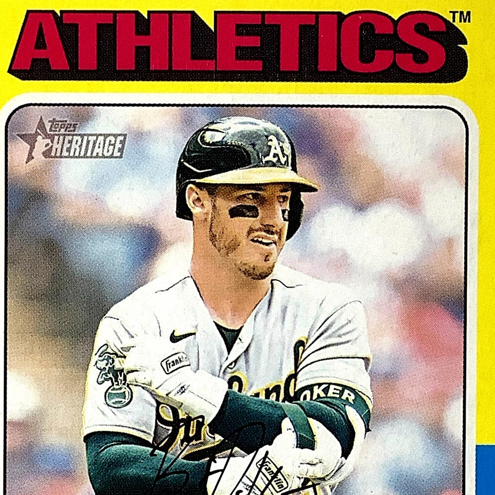2024 Topps Heritage - Brent Rooker, Oakland Athletics OF, Card #145, NM+