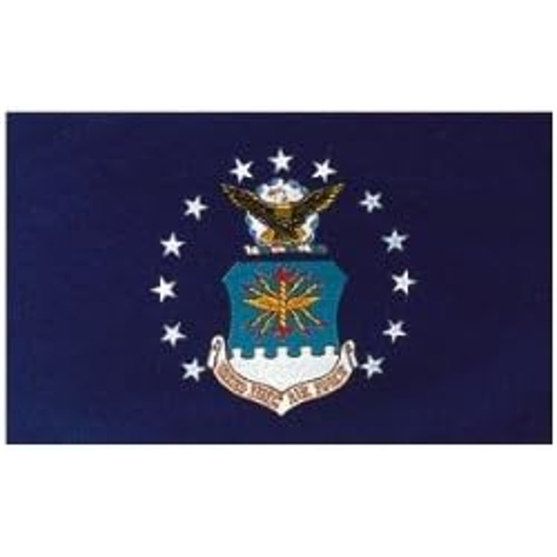 U.S. Air Force Flag, 3' x 5' Poly Flag / Banner, Grommets