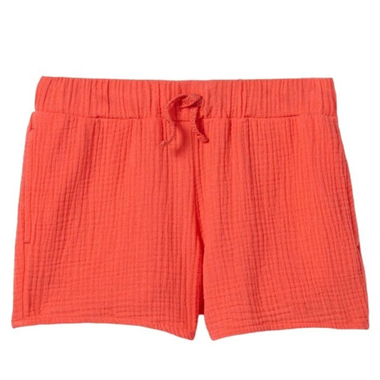 Girls' Gauze Shorts, Coral - Cat & Jack, Large (10/12) Drawstring