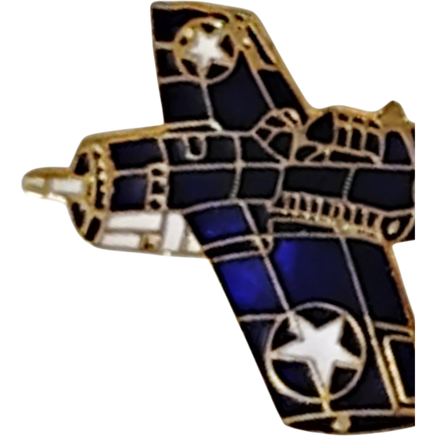 WWll F4F Grumman Wildcat Hat, Lapel, Brooch Collector's Pin 1-1/4"W x 1/2"H