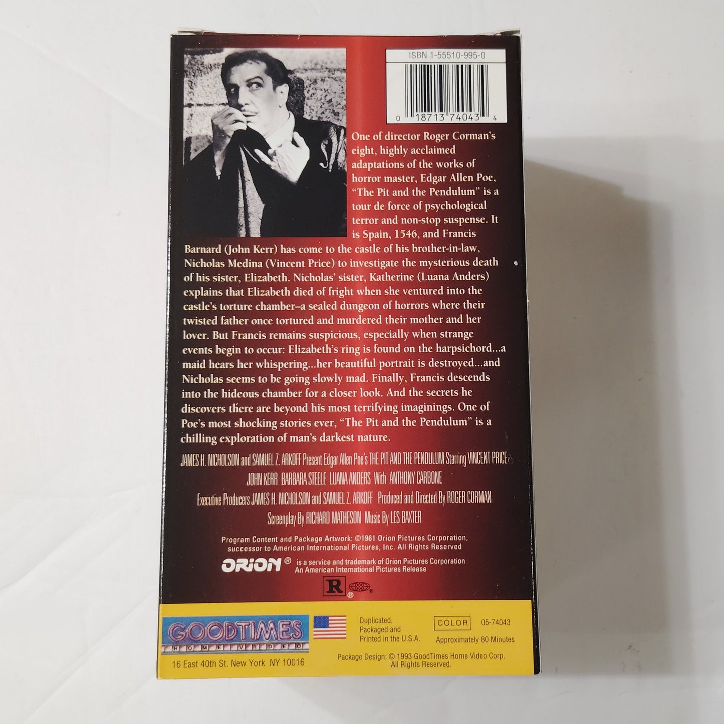 The Merchant of Menace VHS 3‑Tape Vincent Price Poe Classics