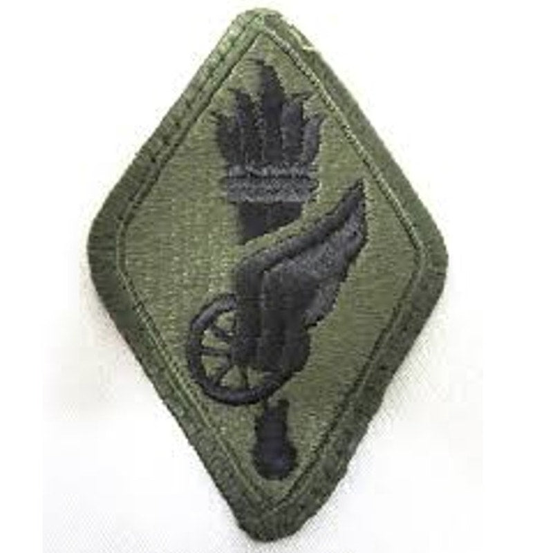 US Army Transportation School Subdued OD Patch 3‑1/8" × 2" Sew‑On