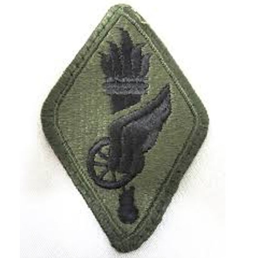US Army Transportation School Subdued OD Patch 3‑1/8" × 2" Sew‑On