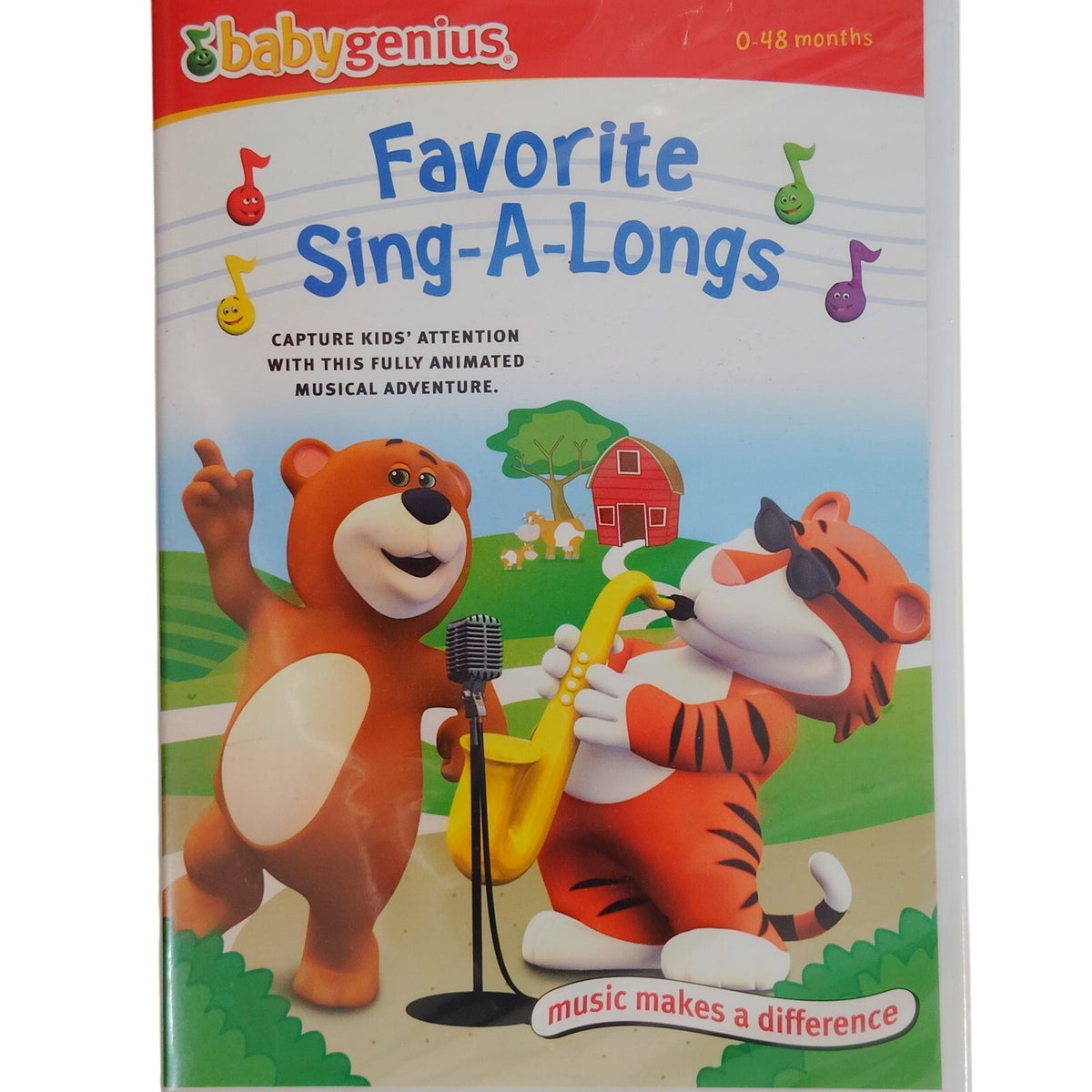 Baby Genius Favorite Sing-A-Longs DVD 2006 Kids Animated Sing-Along Songs