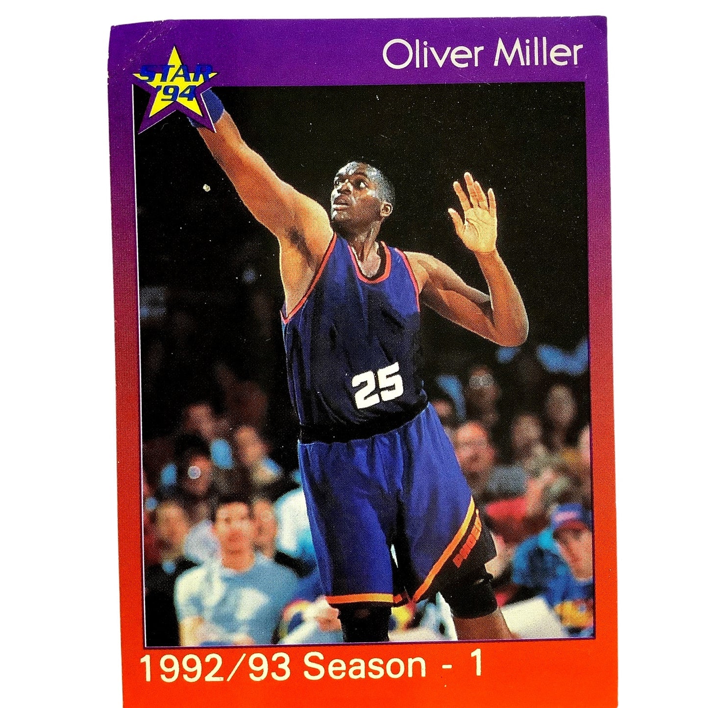 Oliver Miller, Phoenix Suns, 1994 Star Int'l, 92/93 Season 1 Review Card 49, EXC