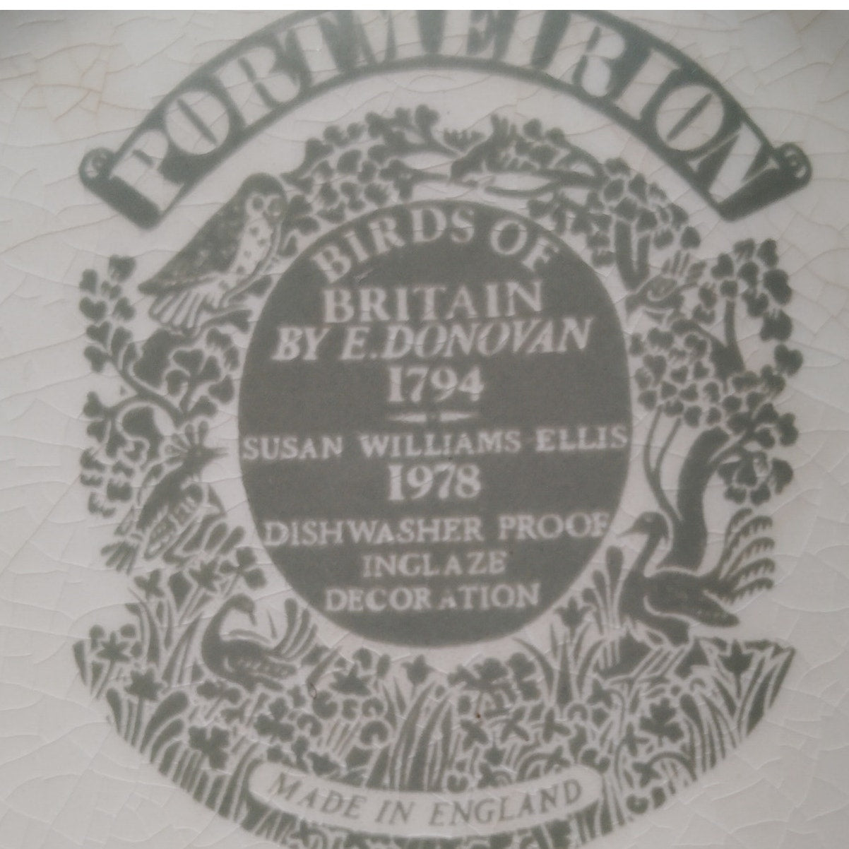 Portmeirion Birds of Britain Large 10” Fruit Salad Serving Bowl – England 1978