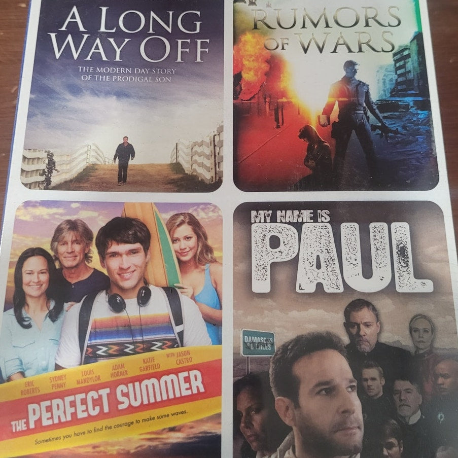 4 Faith Favorite DVDs Long Way Off Rumors of Wars Perfect Summer My Name is Paul
