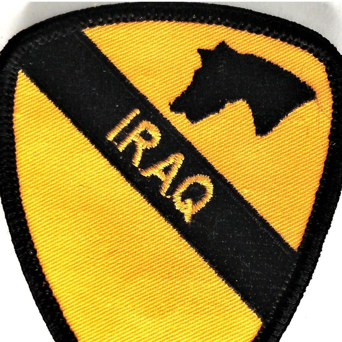 US Army 1st Cavalry Division Iraq Novelty Patch 3‑3/8" × 2‑5/8" Sew‑On