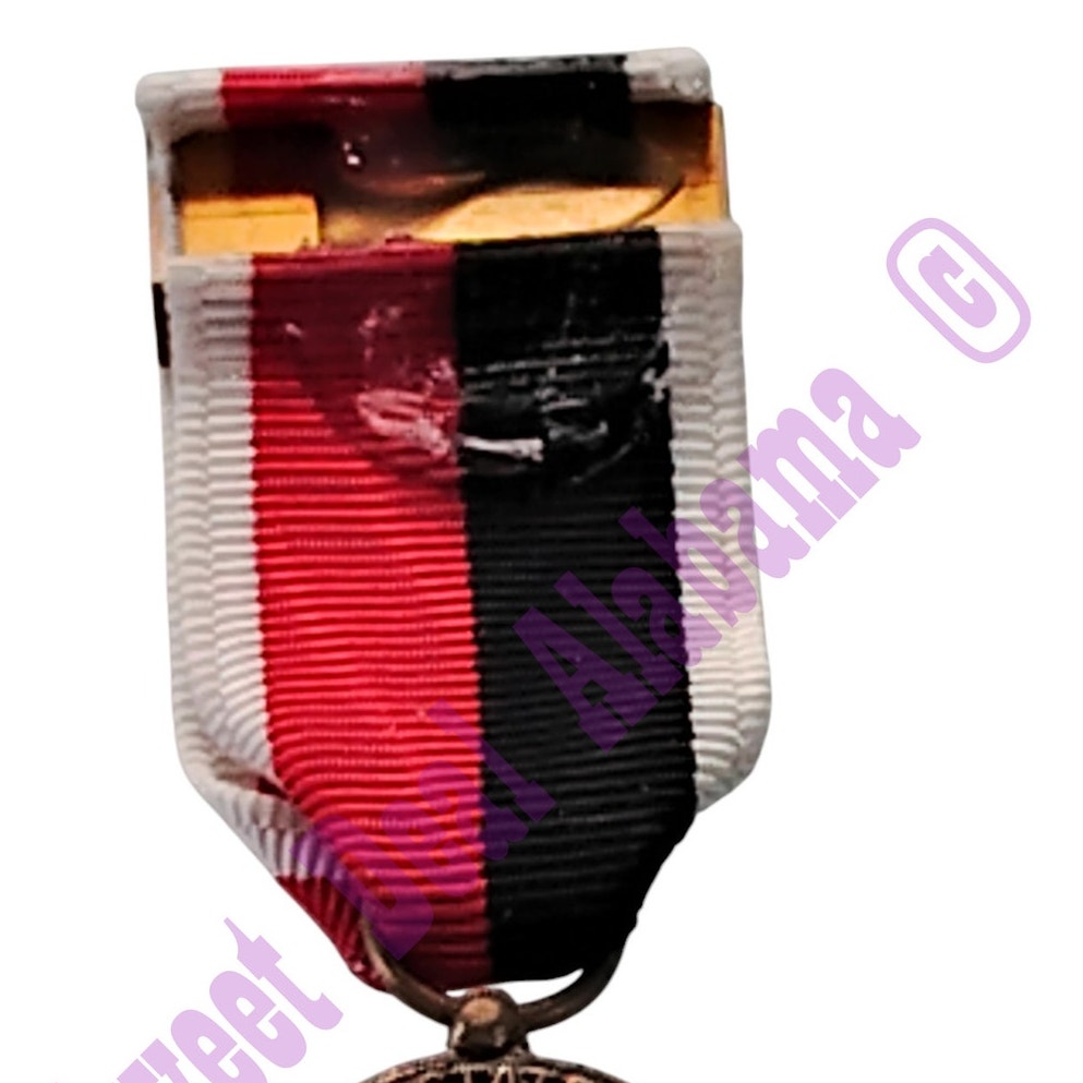 Navy Occupation Service Mini Medal (3/4"D) Ribbon (3/4"W) Overall 2-1/4"H
