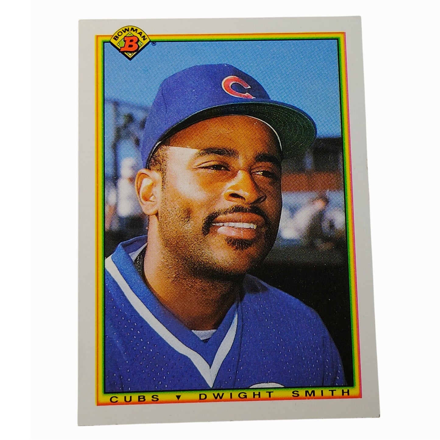 1990 Bowman Dwight Smith #32 Chicago Cubs Outfielder MLB Baseball Card NM