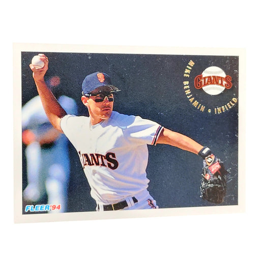 Mike Benjamin, San Francisco Giants, #681, 1994 Fleer Baseball Collector's Card