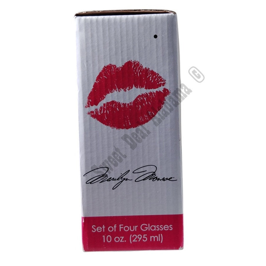 Marilyn Monroe 10 oz. Glass 4-Pack, By: Marilyn Monroe Bioworld Kitchen and Bar
