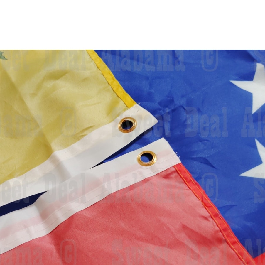 Venezuela Flag 5x3ft - National Banner with Coat of Arms, Outdoor Display