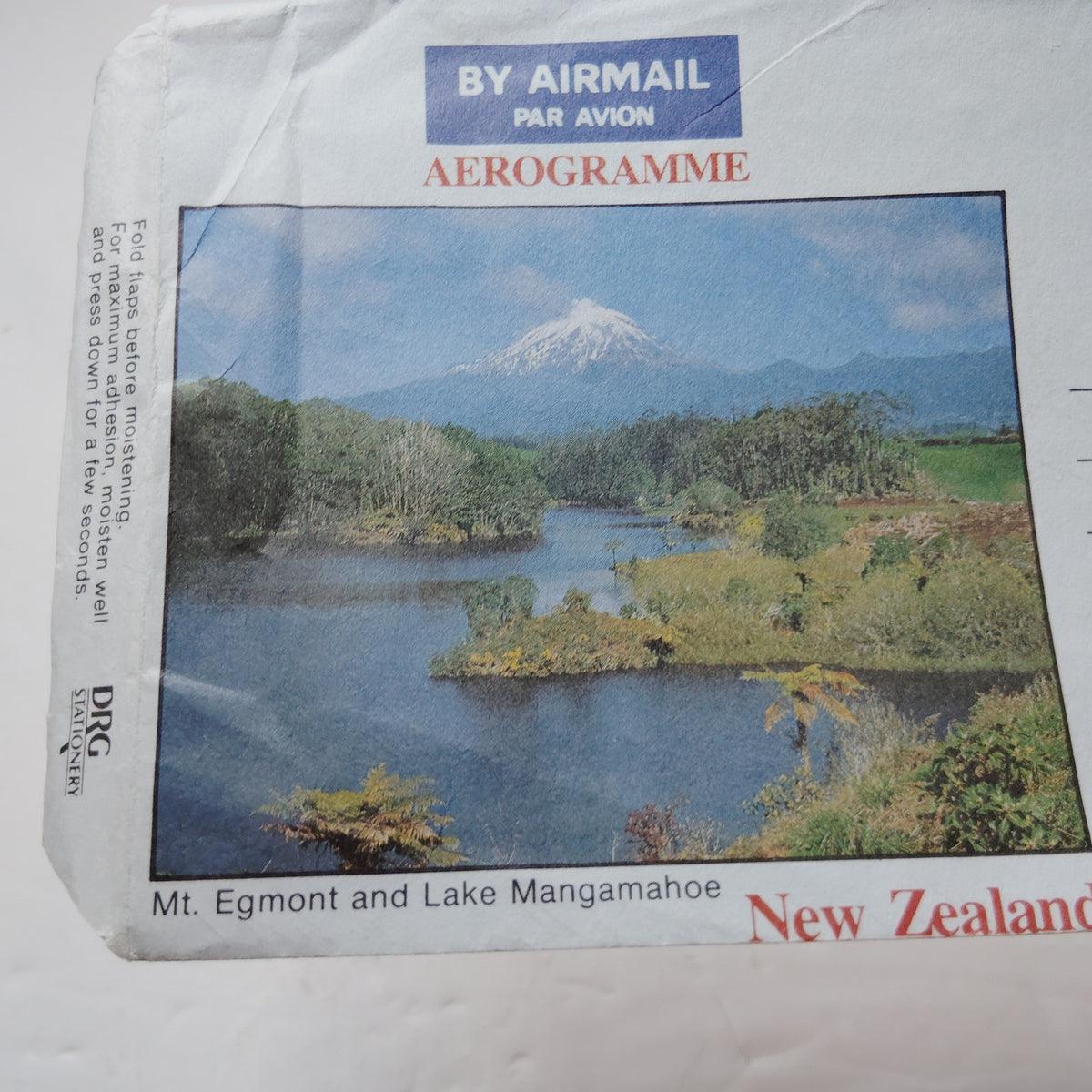 1983 New Zealand Aerogramme Cover 40c Trout Stamp Papakura Airmail Letter