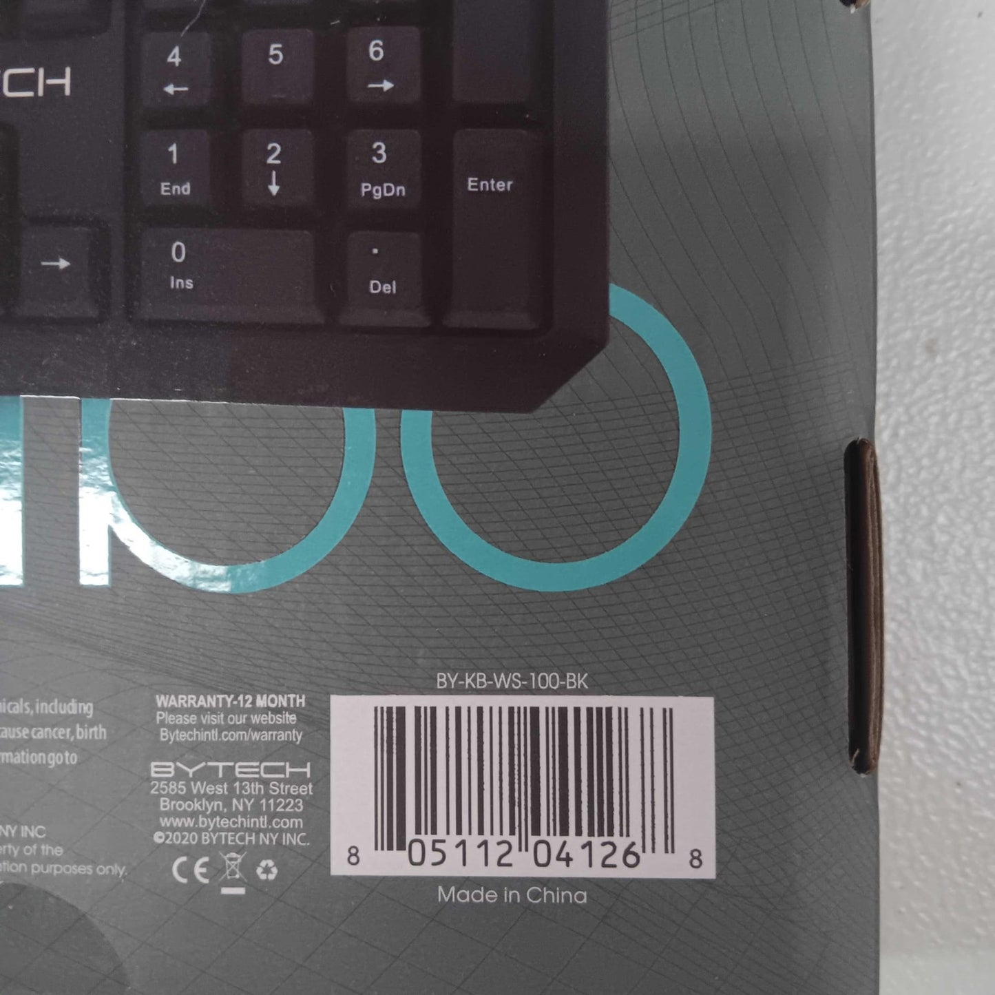 BYTECH BYKBWS100BK BYTECH Wireless Keyboard & Mouse Combo Bundle
