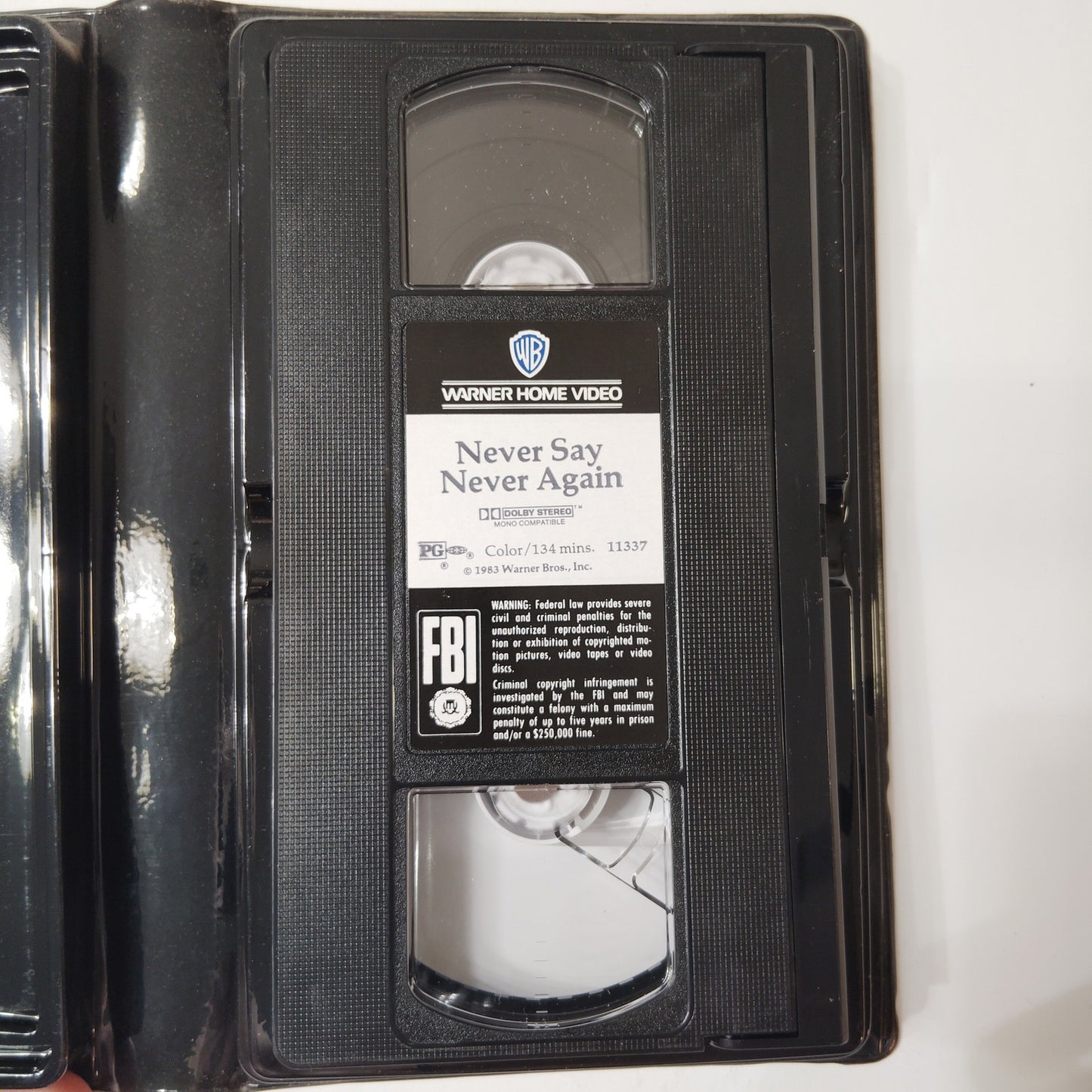 Never Say Never Again VHS 1984 Sean Connery James Bond Action