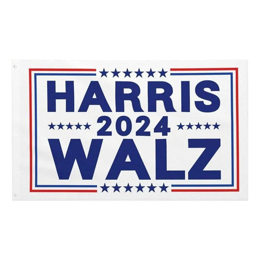 Collectible Kamala Harris 2024 Walz Campaign Flag 3x5 Ft Politics w/ Grommets