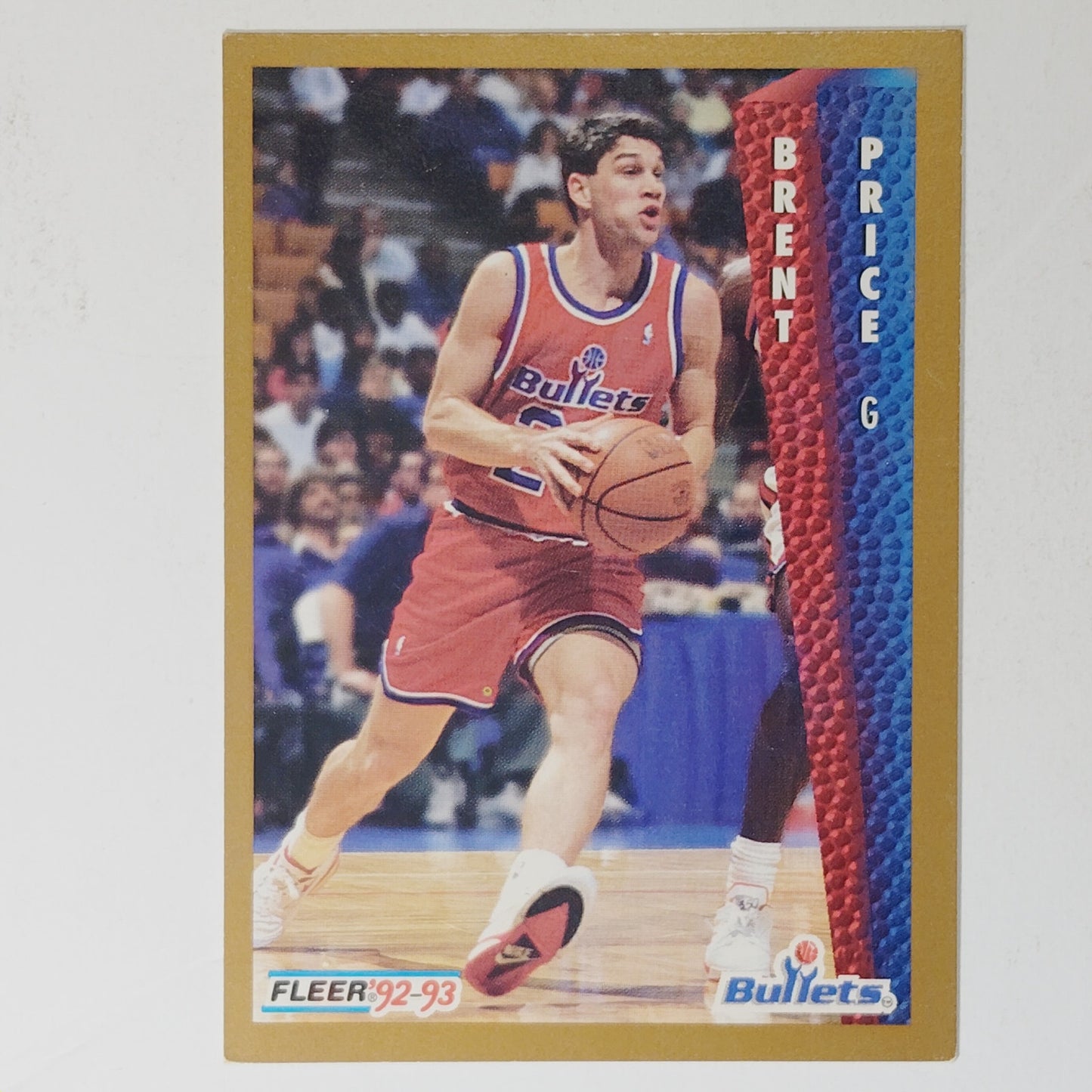 1992–93 Fleer Brent Price #442 – Washington Bullets – Guard – NBA Card